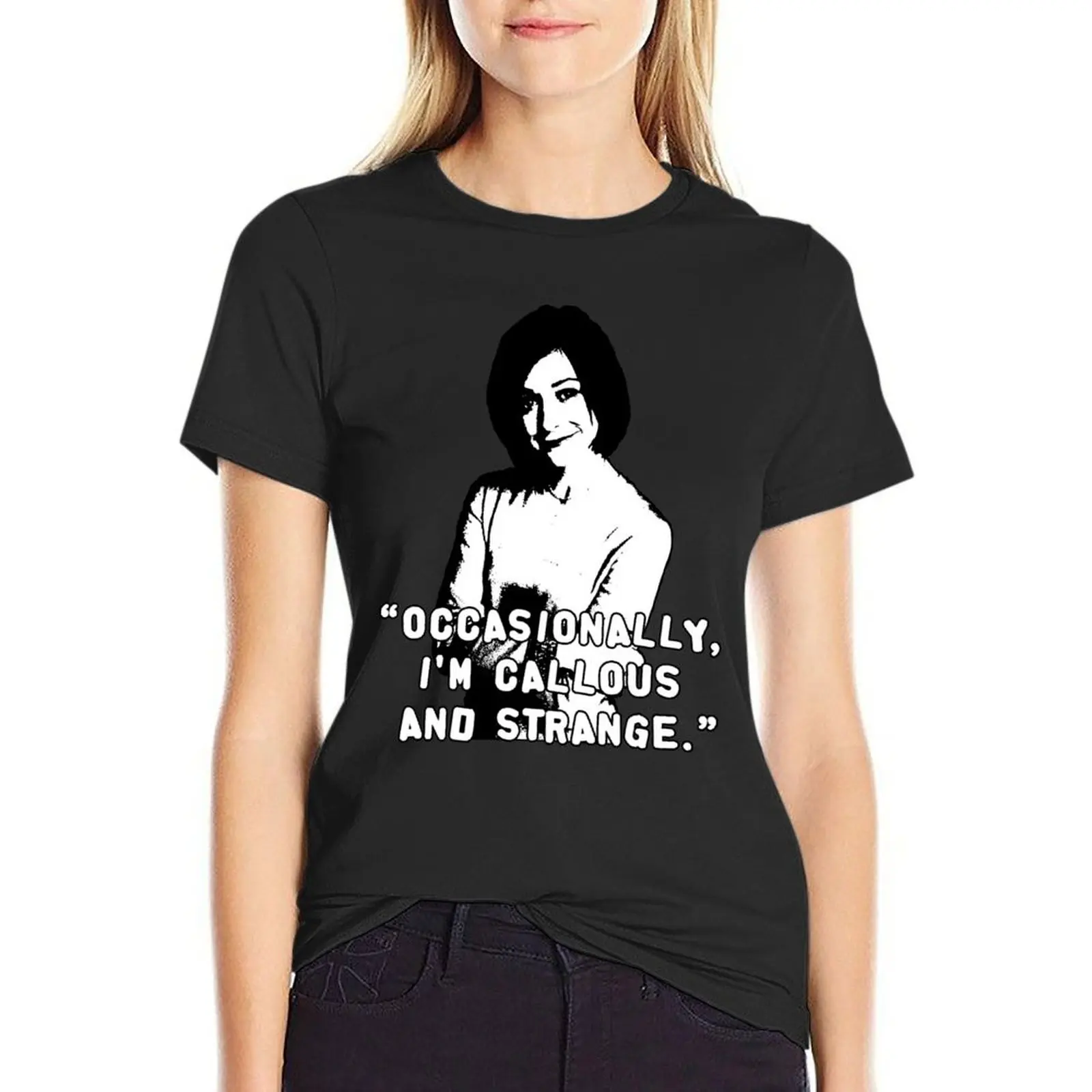 WILLOW ROSENBERG; Callous and Strange T-Shirt anime customs design your own Short sleeve tee clothes for Women