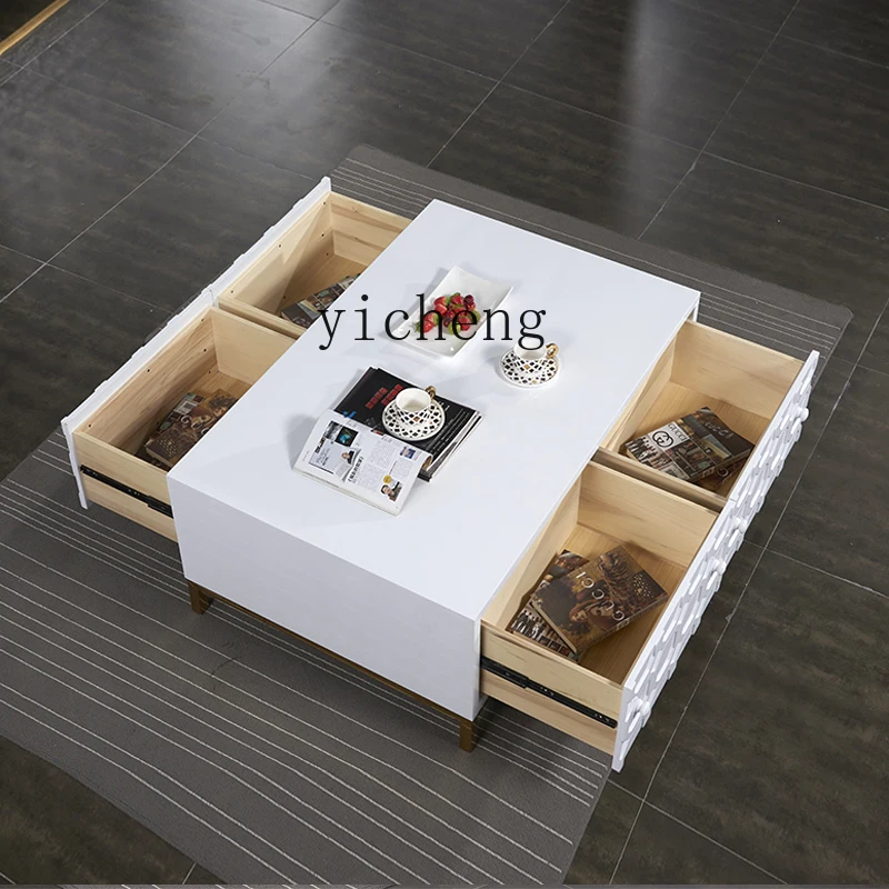YFY  modern simple style coffee table post-modern light luxury style large and small apartment high-end TV cabinet combination