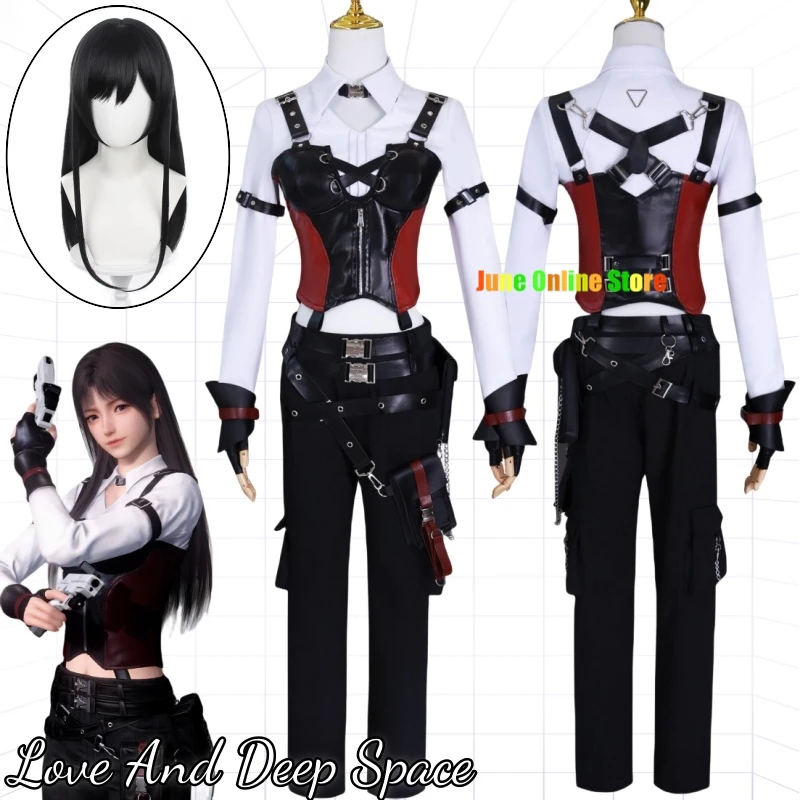 

Anime Game Love And Deep Space Cosplay Costume Clothes Wig Uniform Cosplay Performance Dress Huntsman Halloween Party Woman