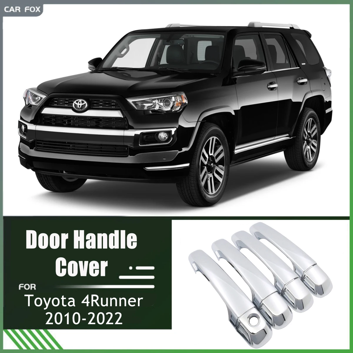 

Chrome Exterior Door Handle Cover For Toyota 4Runner 5th Gen 2010-2022 2011 2012 2013 Car Accessories styling Stickers Trim Set