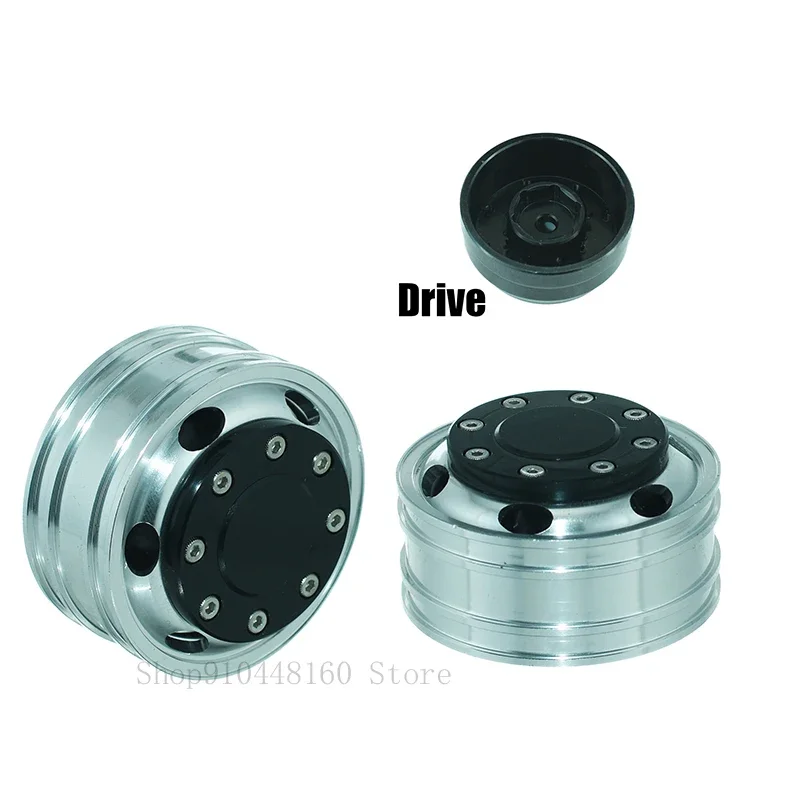 2pcs Metal Front/rear Hub 20mm/24mm Driving/Bearing for 1/14 Tamiya RC Truck Trailer Tipper Scania MAN Benz Volvo Car Diy Parts