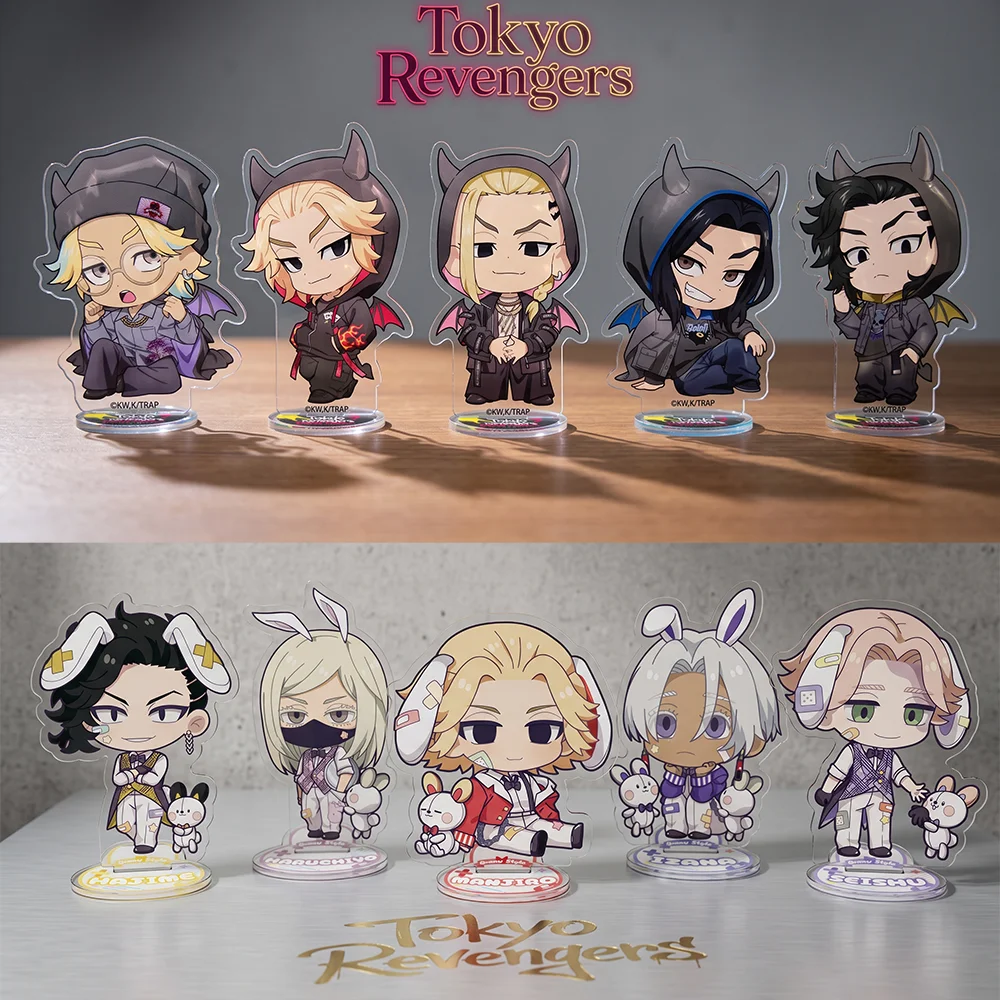Tokyo Revengers Hanagaki Sano Ryuguji Devil Parka Bunny 10CM Acrylic Stand Keychain Anime Stand Desktop Display Fan Gift