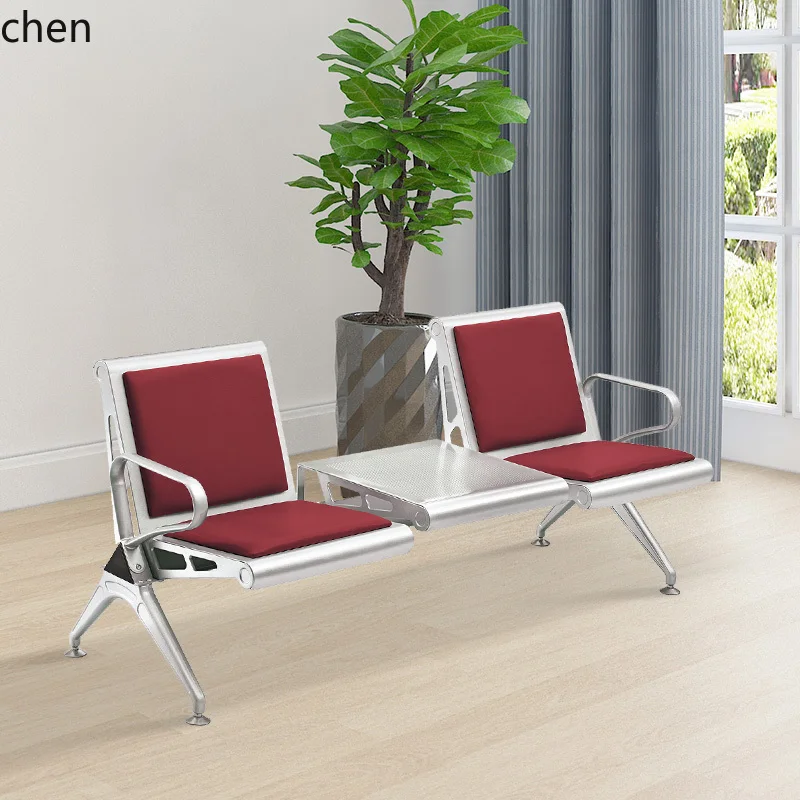 HT Thickened 2-Person 3-Person 4-Person Seat with Coffee Table Row Chairs Waiting Chairs Lobby Integrated Seating