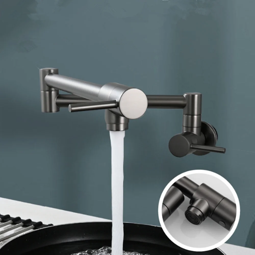 Rose Gold Water Cold Pot Fille - Pot Filler Faucet Wall Mount Folding recensie en prijs