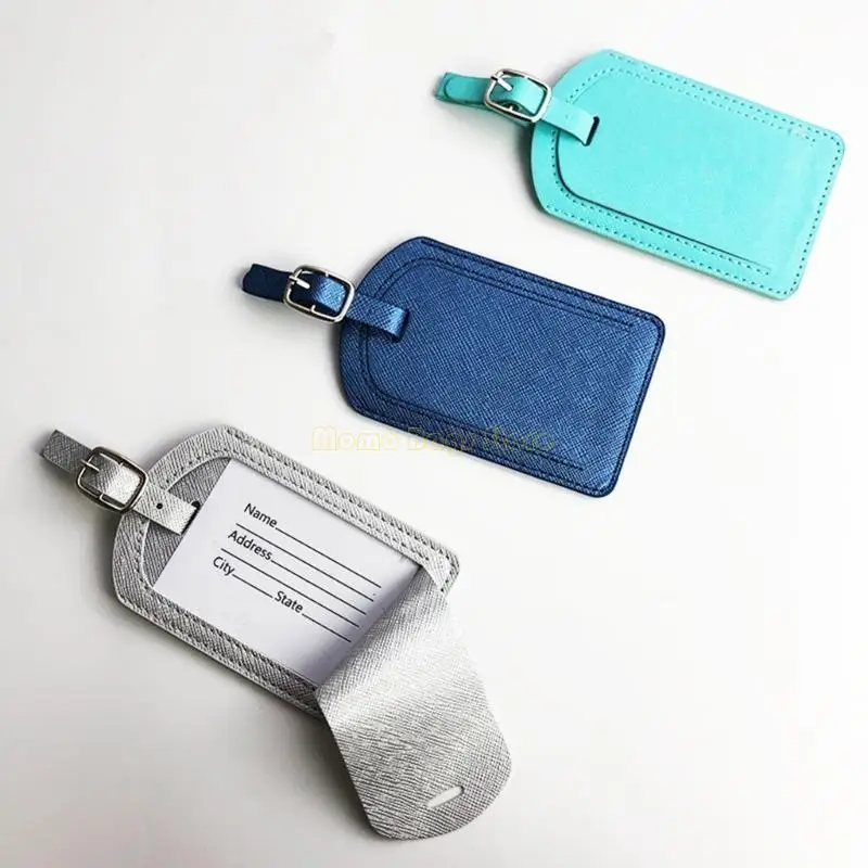 X90D PU PULHO Bagagem couro Card identificação Presente lua para lua para lua