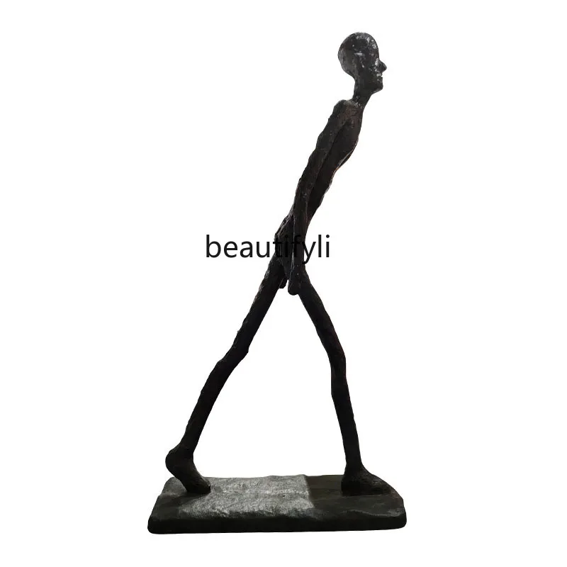 Simple model room hotel creative figure sculpture ornament FRP abstract handicraft sales office soft decoration