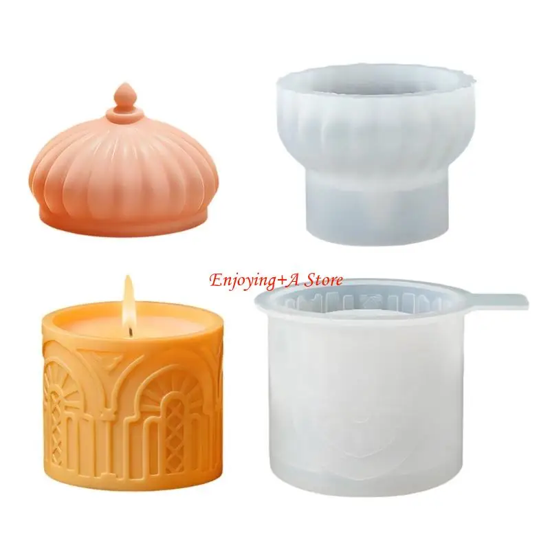 

PXPB Islamic Inspired Silicone Jewelry Mold Storage Container With Lid Resin Crafting Reusable