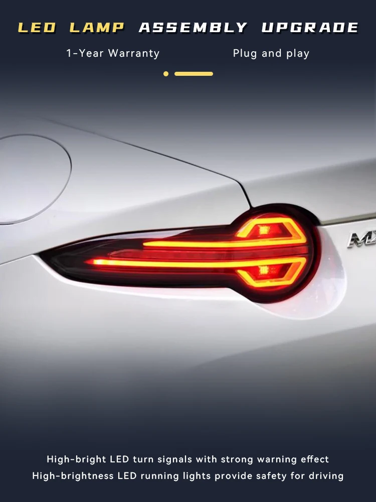 

2 шт. для Mazda MX-5 MX5 ND15 2015-2022 задний фонарь DRL стоп-сигнал указатель поворота модифицированный светодиодный задний фонарь Plug and Play автомобильный аксессуар