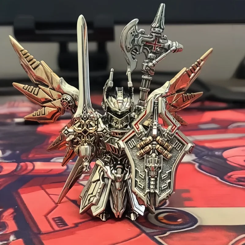 Auf Lager Mech Richter Anhänger Chinesischen Stil Metall Mann Handheld Artikel Workstation Abnehmbare Spielfigur Desktop Sammlung Geschenk Spielzeug