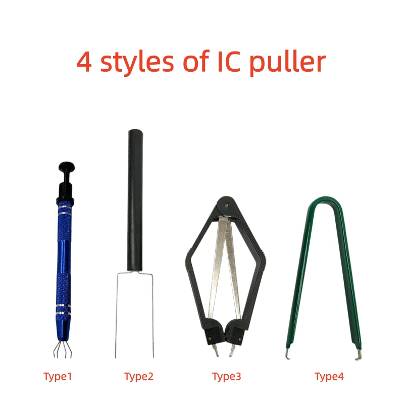 2PC U Type Ic Chip Extractor Machine Clip Voor Rom Extractie Removal Puller Repair Tool Dip Inkapseling Extractie Anti-Statische