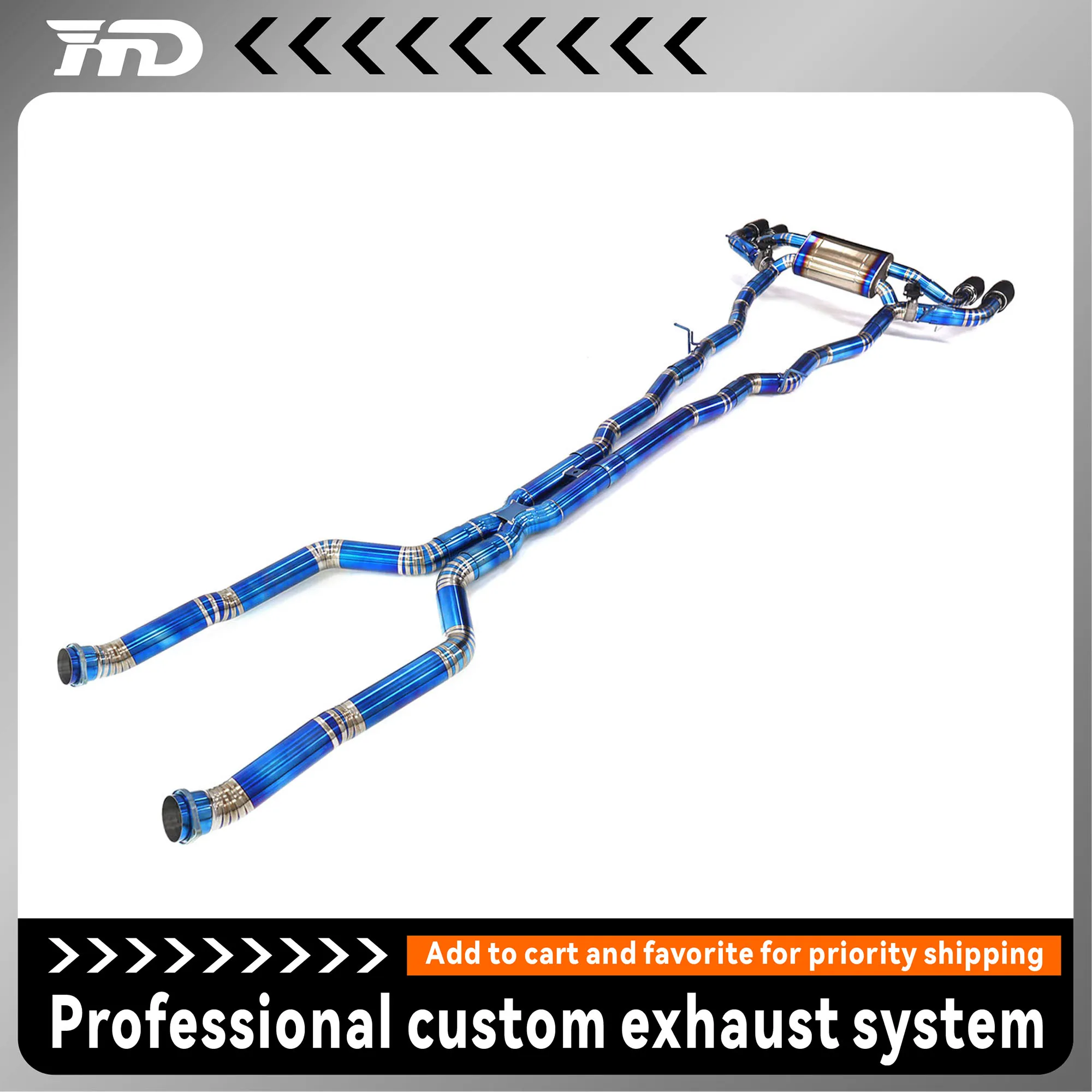 

for BMW M5 G90 G99 automatic modification electronic valve muffler HMD exhaust system performance catback