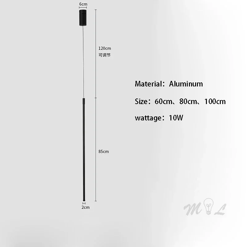 Imagem -05 - Moderno Led Luzes Pingente para o Quarto Simples Casa Deco Alumínio Pendurado Lâmpadas Sala de Estar Estudo Loft Luminária Abajur Preto