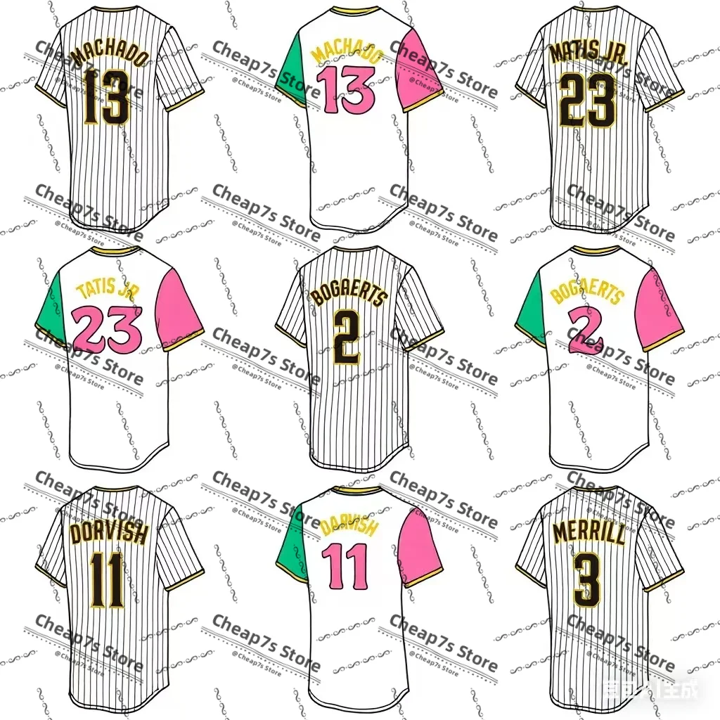 

Custom Stitched Manny Machado Fernando Tatis Jr. San Diego American Baseball Jersey