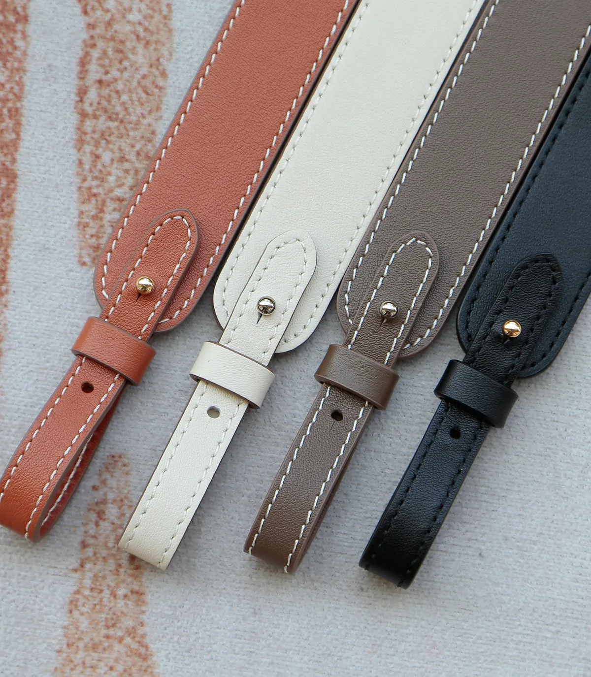 Cowhide armpit bag wide shoulder strap Women Handbag Belt  Shoulder Bag Strap Replacement Adjustable Bag Strap Bags Accessories