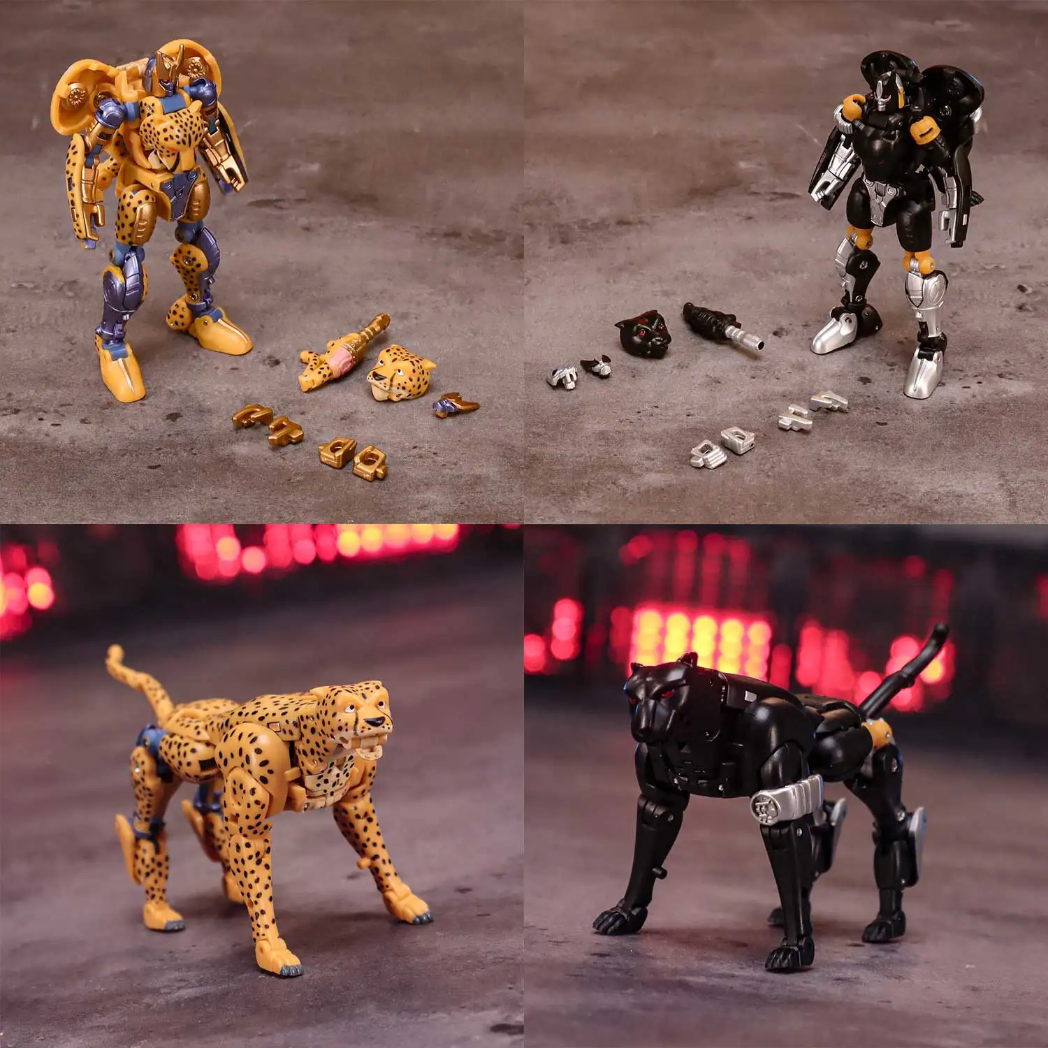 [In stock] Robot Toys Transformation RT-03 RT-03B 8.7cm Working Leopard Cheetor Beast Wars Mini Pocket Action Figure