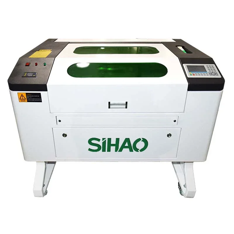 SIHAO 90-100WT2 Ruida with Chiller 700*500mm Laser Engraving Machine With Built-in Red Light Positioning And Auto Focus