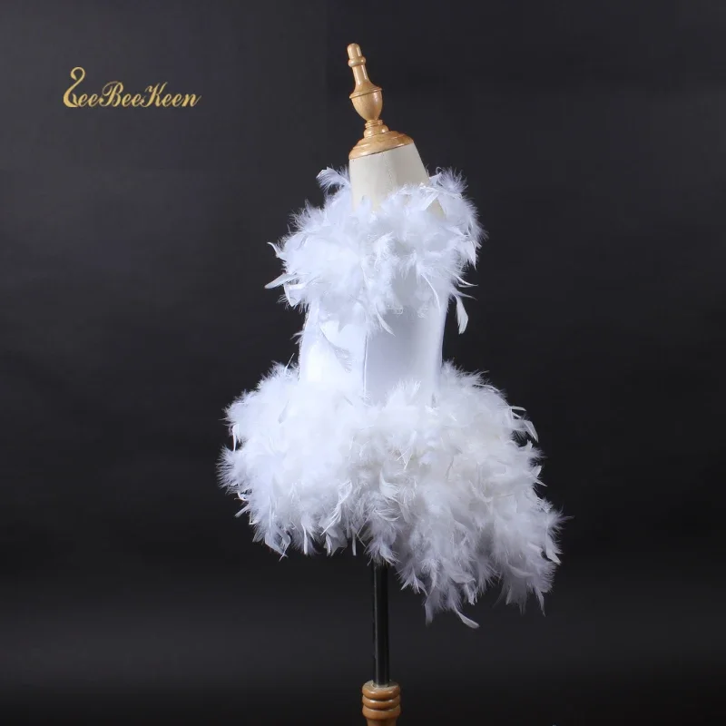 Adult Fashion Ballet Dress For Girls Party Dress Ballet Children's Ballerina Feather Dancewear Stage Performance Costume For Kid