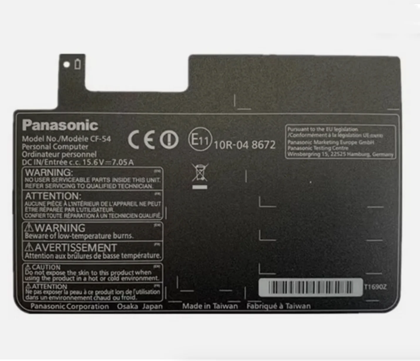 

Нижняя наклейка на нижнюю часть для сенсорной панели Panasonic CF-54 CF54
