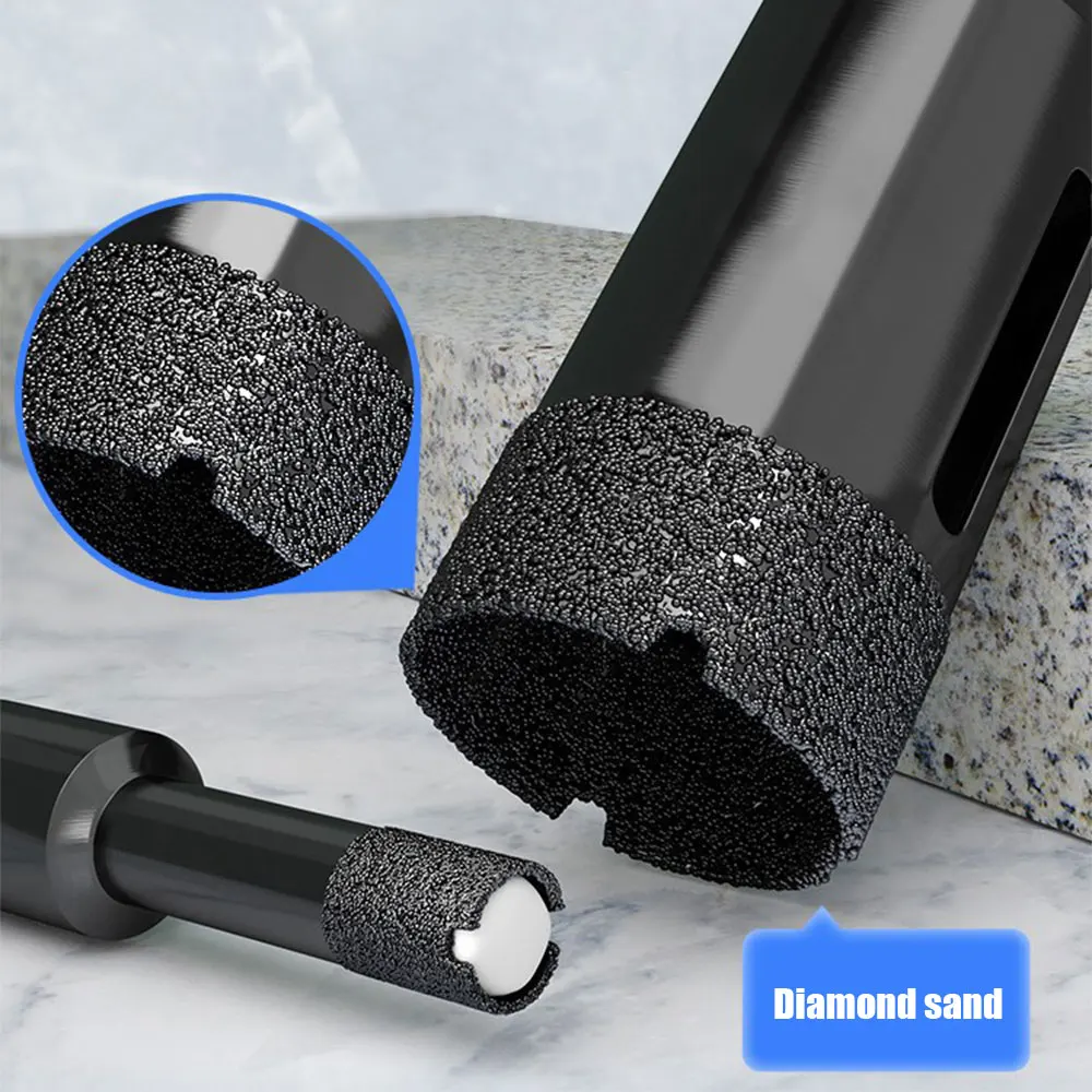 1Pc M10 6-100mm Diamant Gelötete Kern Trocken Bohrer Für Porzellan Fliesen Marmor Glas Granit loch Sah Cutter Schneiden – Detail 7