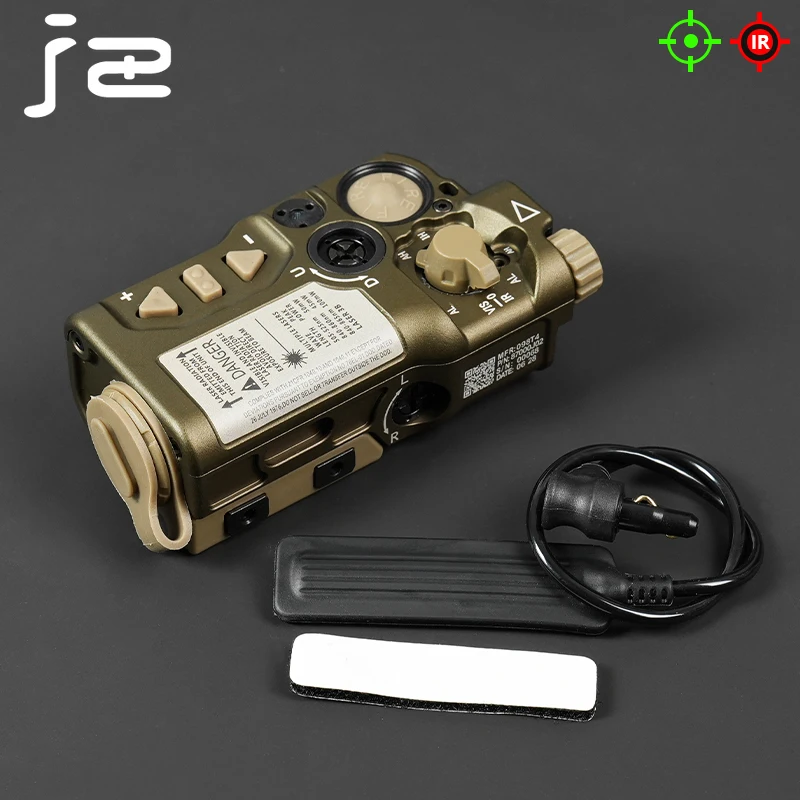 Raid-X Tactische Rood Groen Laser Metalen Richtingaanwijzer Laser/IR Strobe Geschikt voor 20mm Rail Airsoft Jacht wapens Accessorie