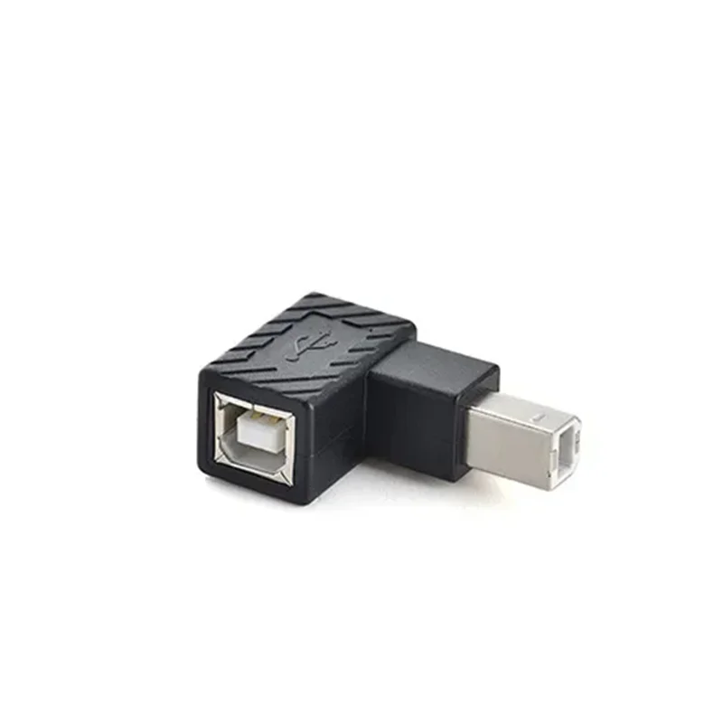 USB 2.0 Type B Print Adapter 90 Degree Up Down Left Right Angle Plug Extender Jack Male to Female Converter for Printer Scanner