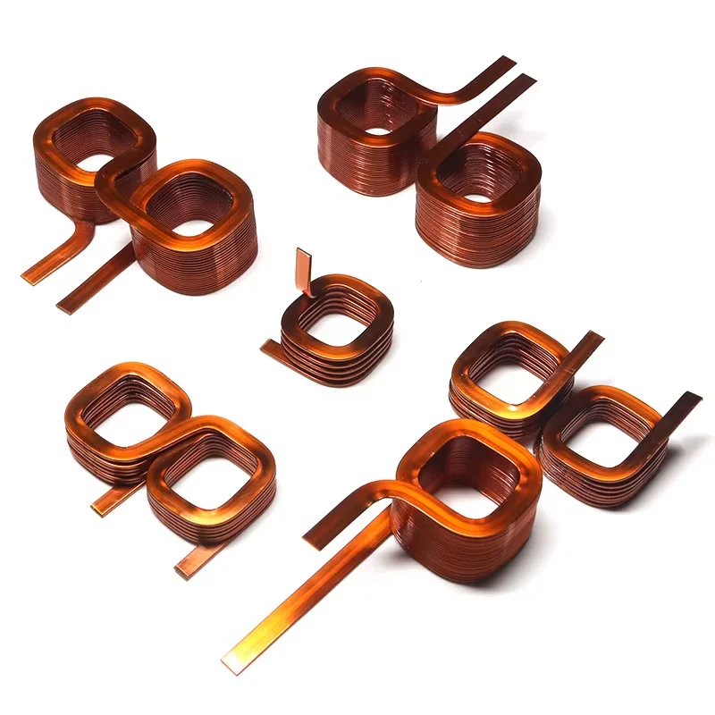 100Pcs Customizable 0.8×3.8×12.5mm 6.75T Flat Wire Hollow Core Coil Dual-Loop Power Spring Type Filter Component