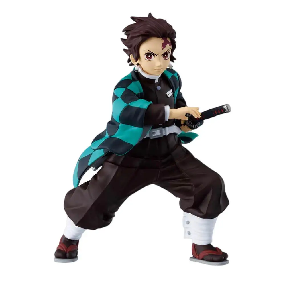 ¡Gran oferta! En stock: Figura Banpresto Figuno de Demon Slayer - Tanjiro Kamado y Nezuko Kamado - Modelo de anime, regalo.
