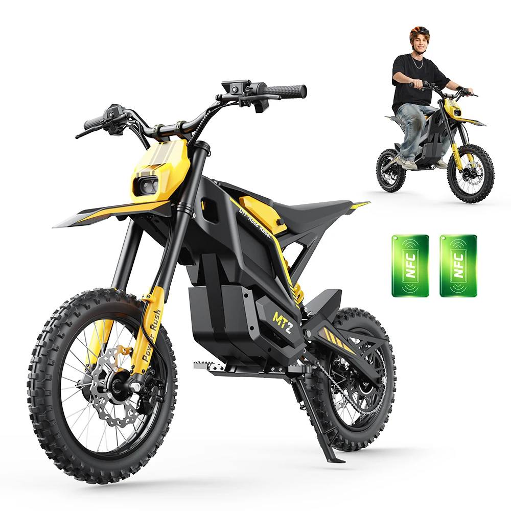 IScooter MT2 E Motorfiets 3000W Motor 48V22.5AH Afneembare Lithium Batterij NFC Ontgrendeling Wachtwoord Ontgrendeling Dubbele Hydraulische Schijfremmen Voor en Achter + Elektronische Rem Maximale