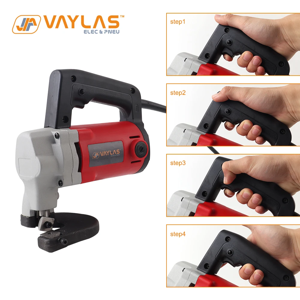 600W Electric Sheet Metal Shear Snip Scissor Cutter 3.2mm Cutting Capacity Secateurs for Cutting Metal Board