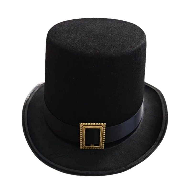 Top Hat for Adult/Teens Cylinder Hat Prom Carnivals Party Costume Black Magician Hat for Carnivals Show  Party