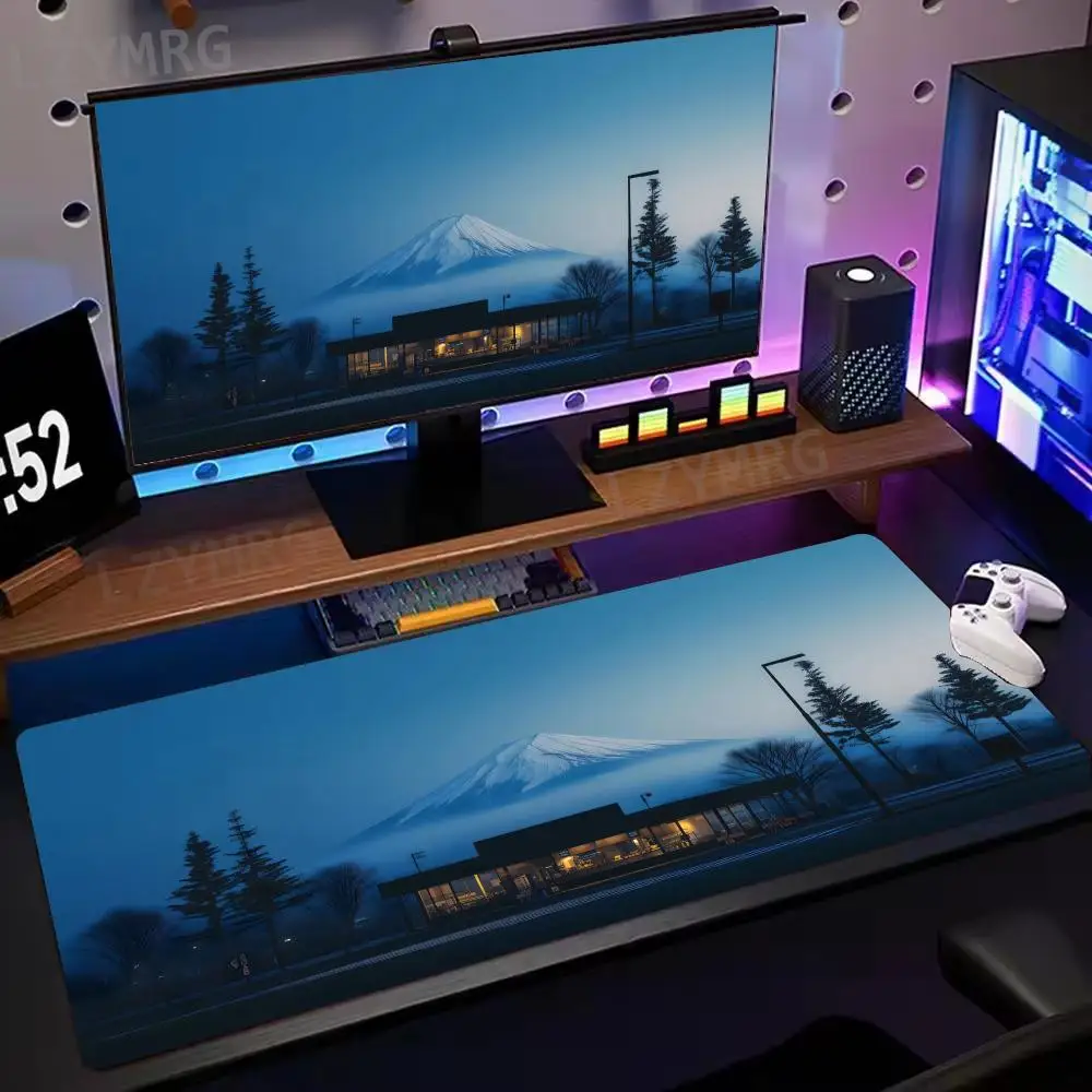 

Fuji Snow Mountain Mouse Pad Large Rubber Base Anti-slip PC Desk Accessories Mousepad for Office & Gamer Keyboard Mats Decor Mat