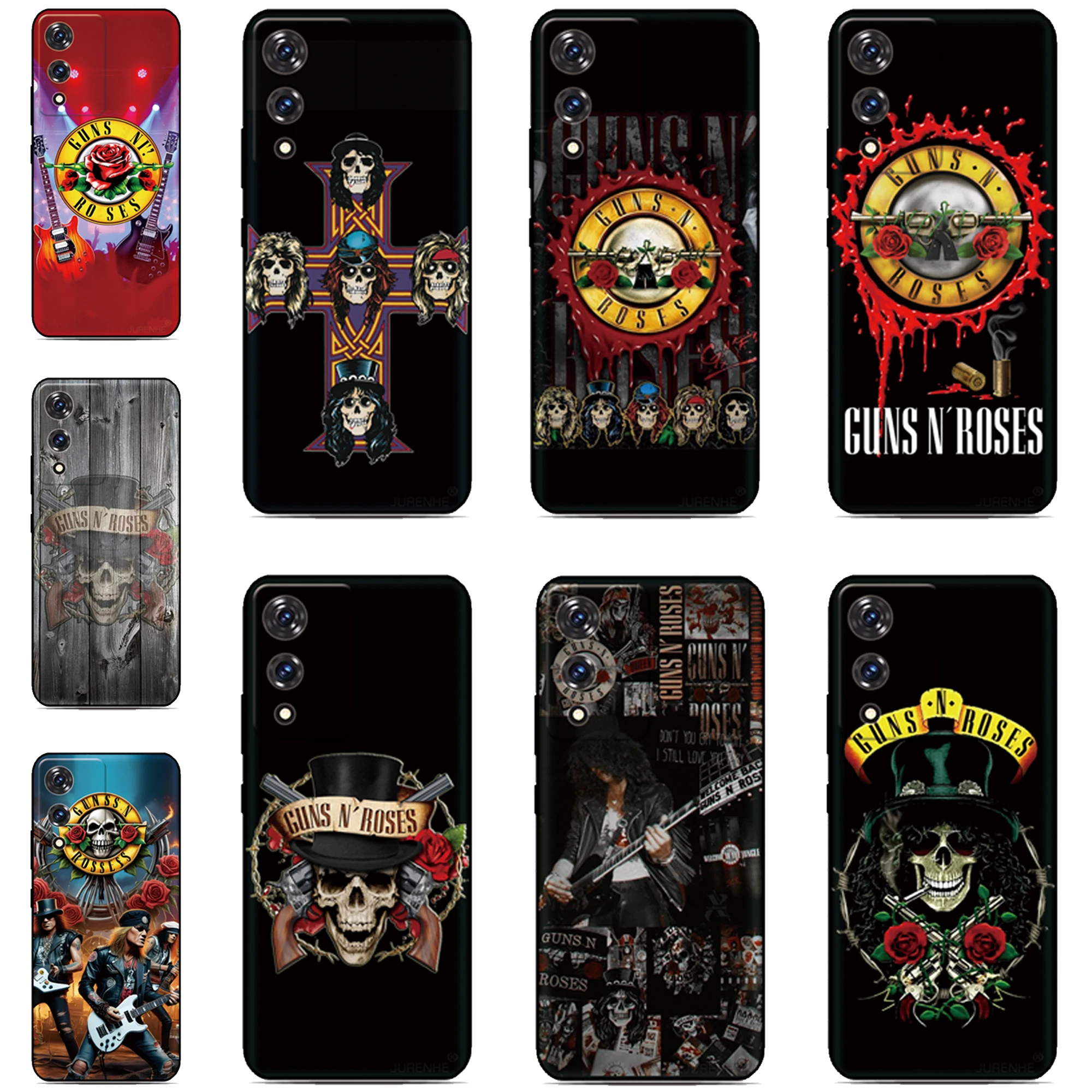 Funda trasera Guns-N Roses para Oukitel C61 C62 C65 C68 C69 C57s C57 C58 C59 Pro C1 Plus P1 C2 C3 C53 C51 C50 C36 C35