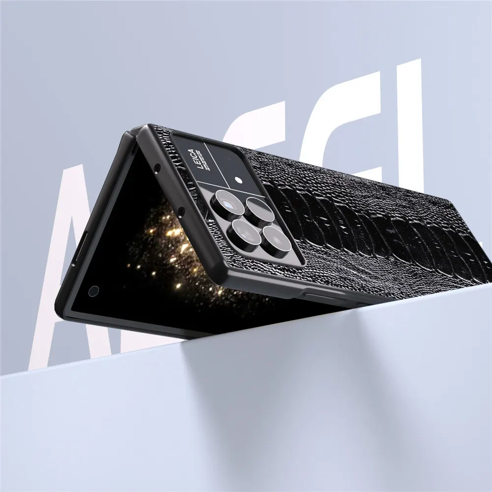 Abeel-本革のスリムケース,オリジナルのXiaomiダチョウのフットアーマー,完全なカバー,3, 2