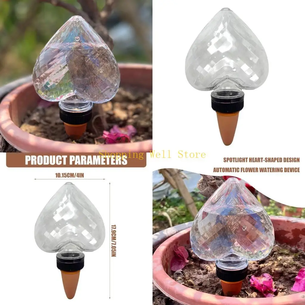 KX4B 350ml Plant Watering Device Set Watering Device for Indoor Plant Flowers Outdoor Bulb Dripper Household Insert Stake