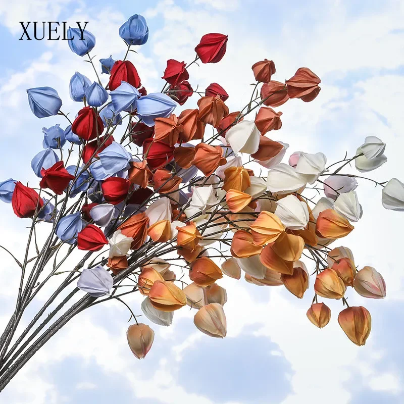 

21 головок 100 см фонарь цветочная ветка свадебный зал потолок пена фрукты цветочная композиция Рождество DIY домашний поддельный декор для банкета