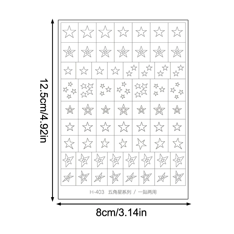 Nail Art Scava Fuori Adesivo Stella Farfalla Amore Modello Adesivo Timbro Adesivi Decorazione Nail Art Adesivo Fascino per unghie
