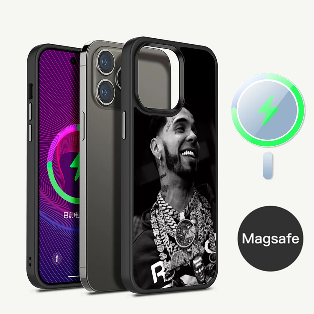 Rapper Anuel AA Phone Case Magnetic Case For iPhone 14 13 12 11 15 Pro Max Plus Mini For Magsafe Wireless Charge Cover