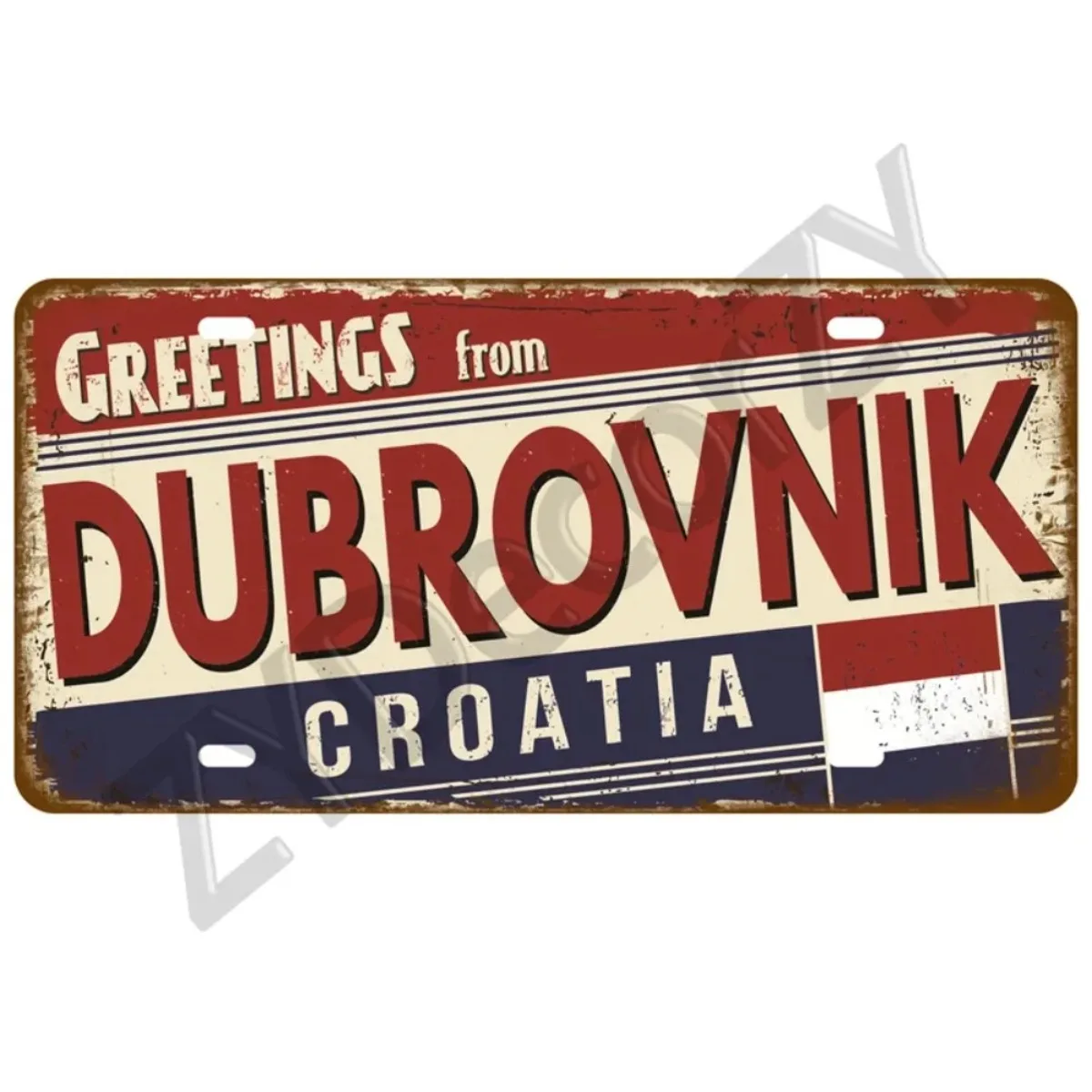 علامة ريترو لاندمارك كانتري تين | لوحة معدنية | رجل الكهف/بار/ديكور المنزل #2