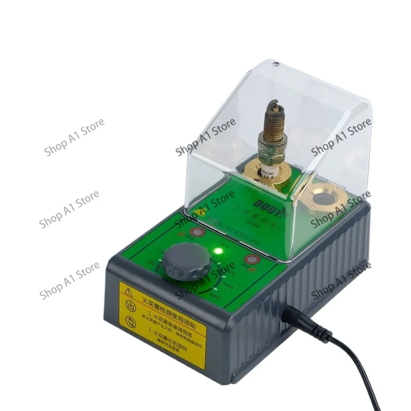 Automotive spark plug tester, test bench, skip fire gauge diagnostic tester, skip detection high-voltage ignition system