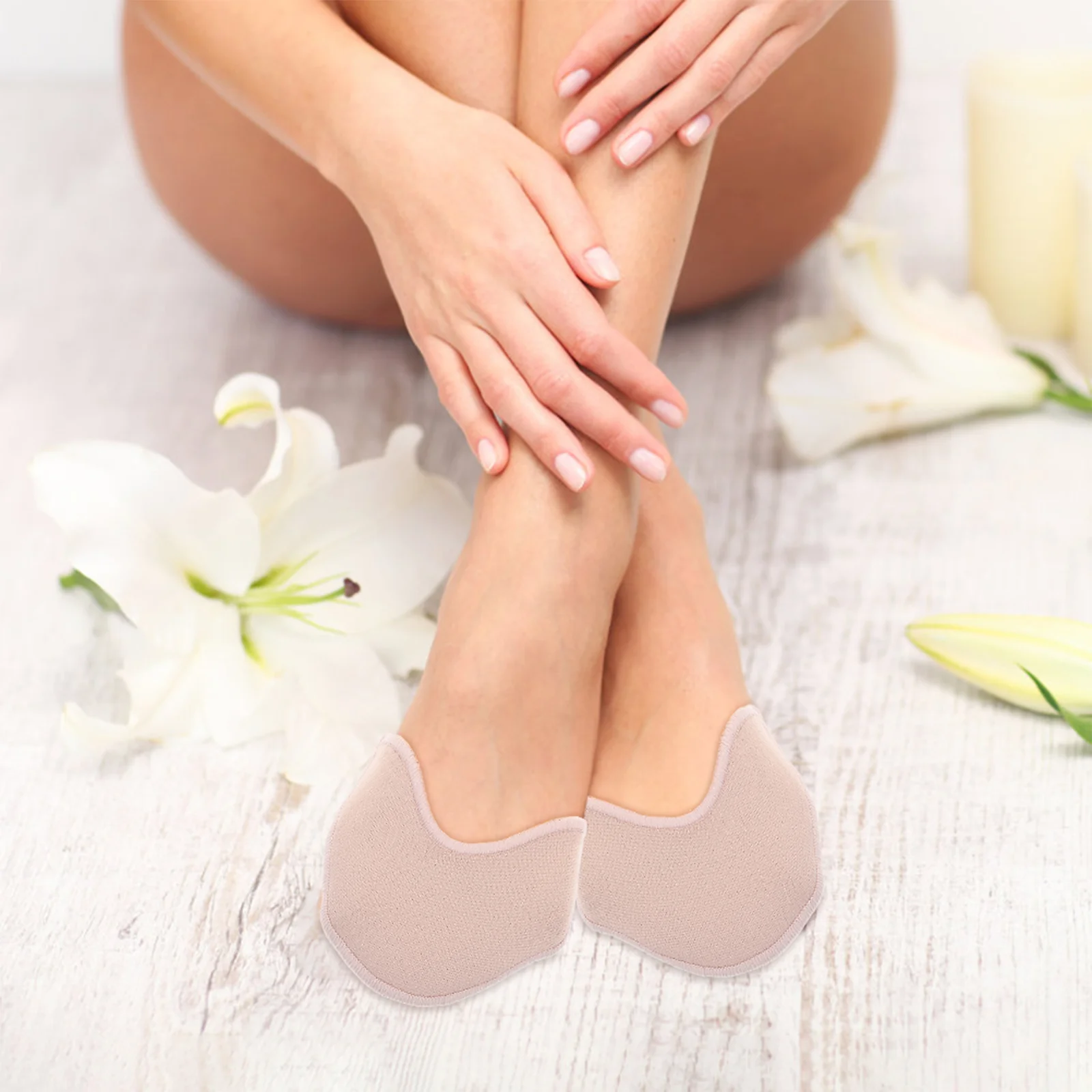 Ballet Pointe Set Toe Pads Toes Covers for High Heel Shoes Cushion Cushioning Protector Caps Mat