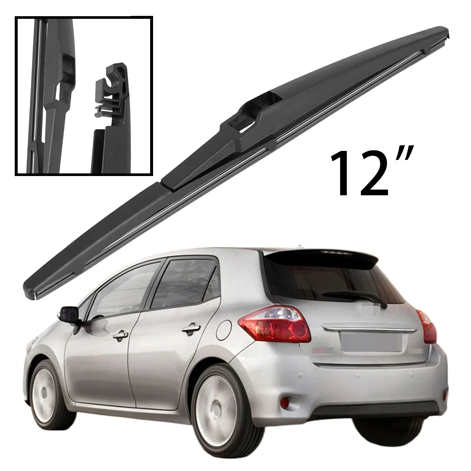 

For Toyota Auris Hatchback MK1 2006-2012 Car Accessories 12" Rear Windshield Windscreen Washer Wiper Blade