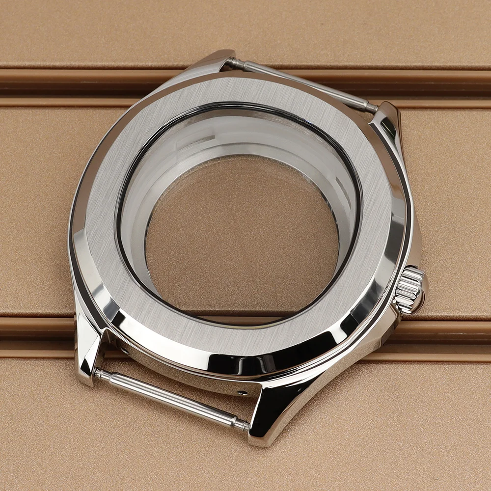 

Silver/Rose Gold 42mm Steel Watch Case With Sapphire For NH34 NH35 NH36 NH38 4R35 Movement 32mm Dial For Nautilus AQUANAUT Parts