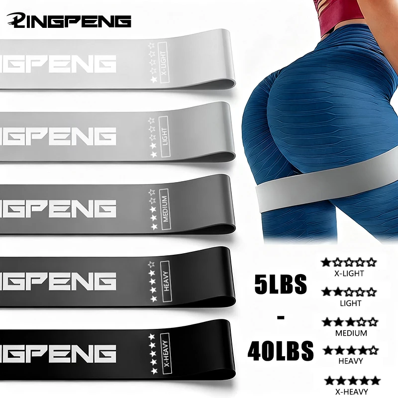 Grenzüberschreitender, spezieller Yoga-Latex-Spannring, elastisches Band, dünne Beine, Hüftlift, Widerstandsband, Bodybuilding-Spannungsband – Detail 1