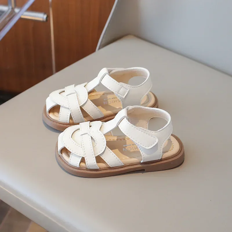 

Girls Sandals Summer New Cute Baby Hollow Princess Slipper Children's Soft-soled Toe Kids Shoes Size 22-31 zapatos de niña