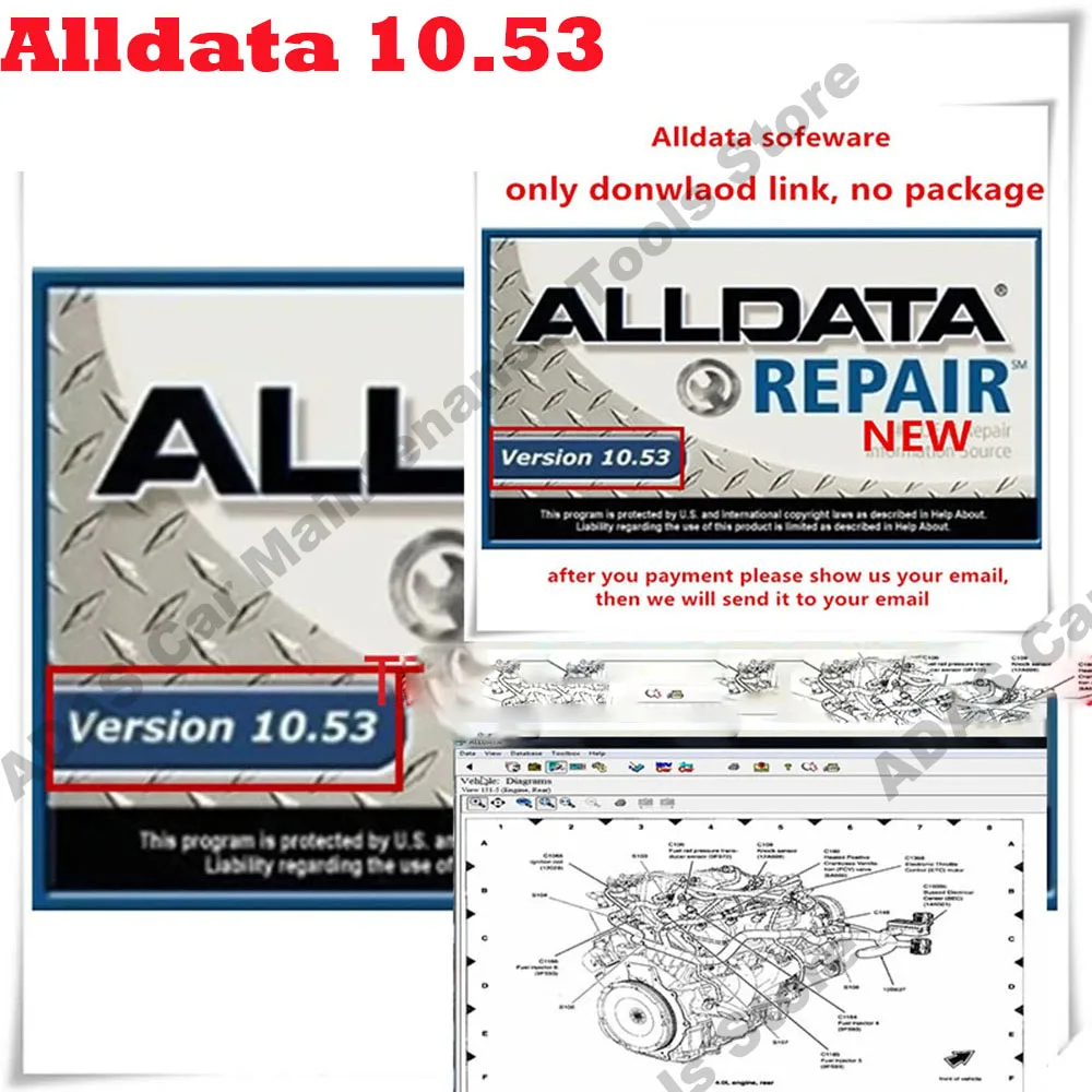 

Alldata 10.53 con diagramas de cableado El software de diagnóstico proporciona soporte técnico para automóviles y camiones