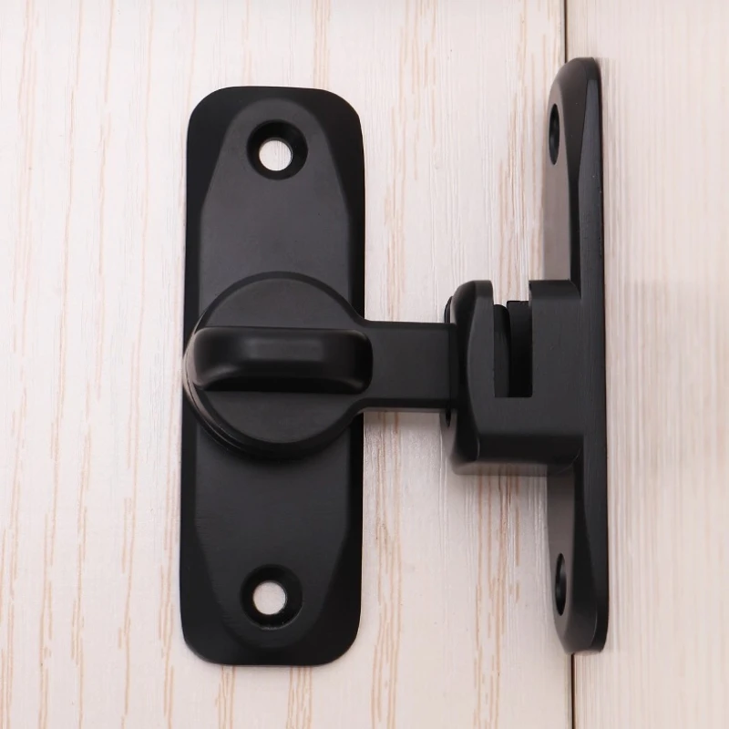 90 °   مشبك 180 °   قفل عالمي من سبائك الزنك مضاد للسرقة، مشبك صلب سميك مكشوف لباب الغرفة، مشبك دبوس للغرفة، قطعة واحدة