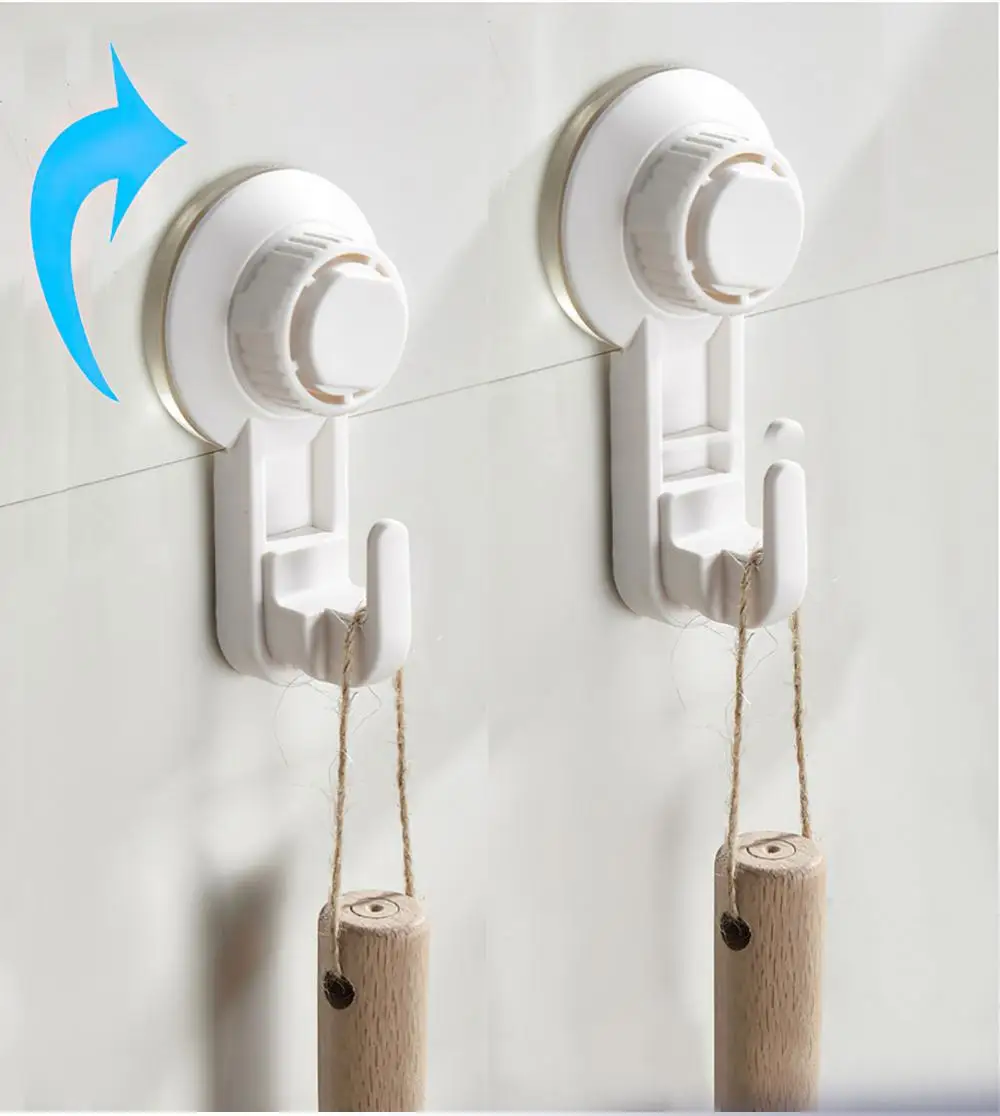 Super Strong Multipurpose Vacuum Hook Wall Waterproof Home Towel Kitchen Powerful Suction Cup Hook Bathroom Tool Punch Free