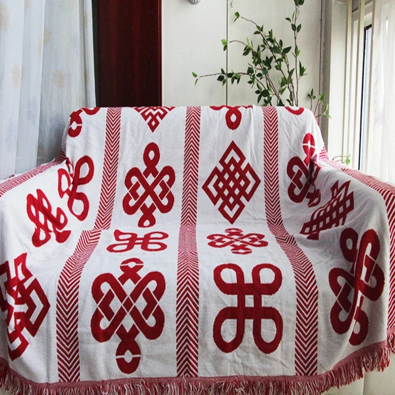 High Quality Vintage Thick Blanket Multipurpose Double-sided Wall Tapestry Sofa Towel Bed Cover Carpet Tablecloths Quilts