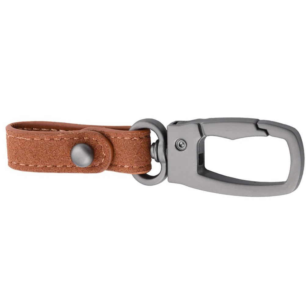 

Key Chain Accessories Men Belt Clip Keyring Brown Zinc Alloy Durable Wear Resistance Practical Fits Car Keys Versatile Everyday