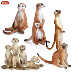 Oenux simulation New Wild Animals Figurines Tanding Bog Meerkat Otter Nutria Model Action figures Kids Education Gift Toy